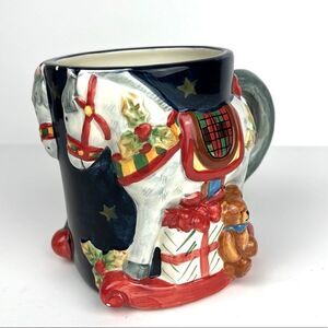Certified International Susan Winget 3D Rocking Horse 20 oz Coffee Mug